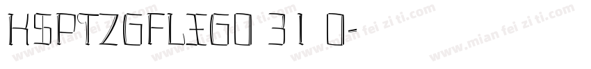 KSPTZGFLXG0 31 0字体转换
